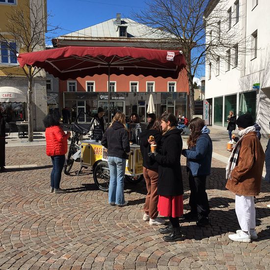 Das 'Cafe-Bike' unterwegs in Innsbruck