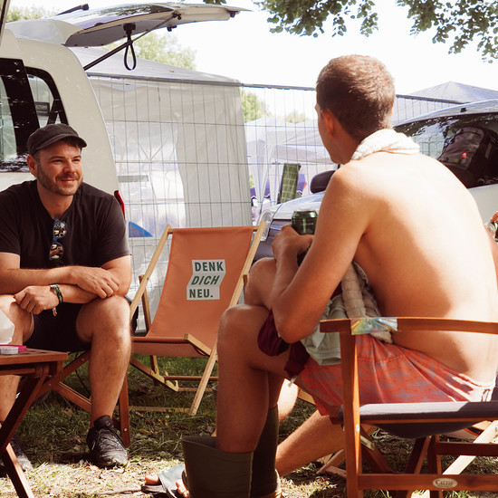 Mit der PopUpChurch auf dem Szeneopenair.