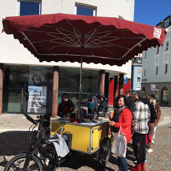 Das 'Cafe-Bike' unterwegs in Innsbruck