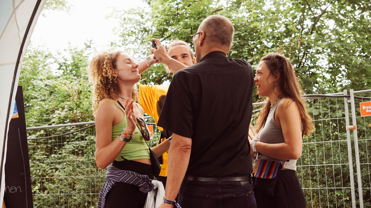 Mit der PopUpChurch auf dem Szeneopenair.