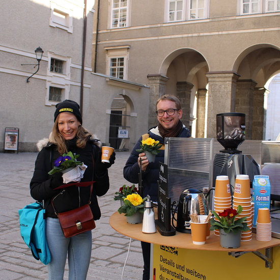Das 'Cafe-Bike' unterwegs in Salzburg