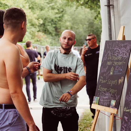 Mit der PopUpChurch auf dem Szeneopenair.