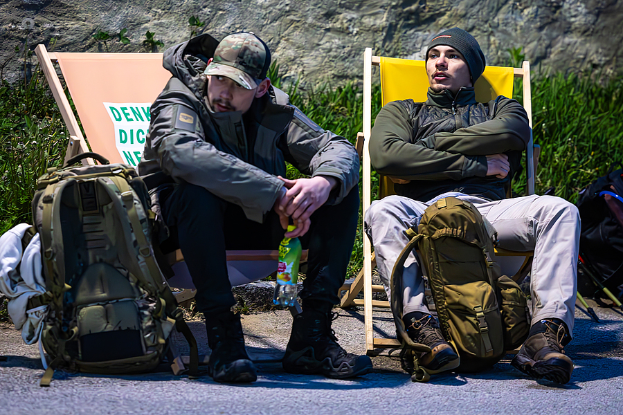 Gespräche und Stärkung am 4-Bergelauf 2024