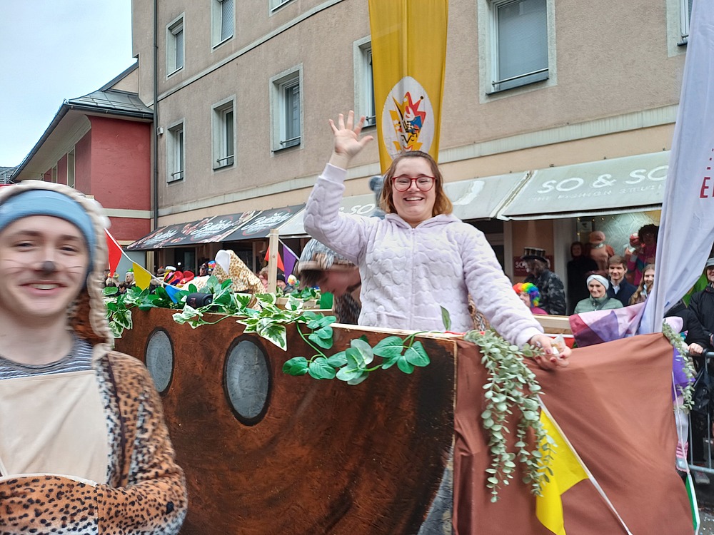Mit einer Arche Noah waren wir beim Fasching vertreten