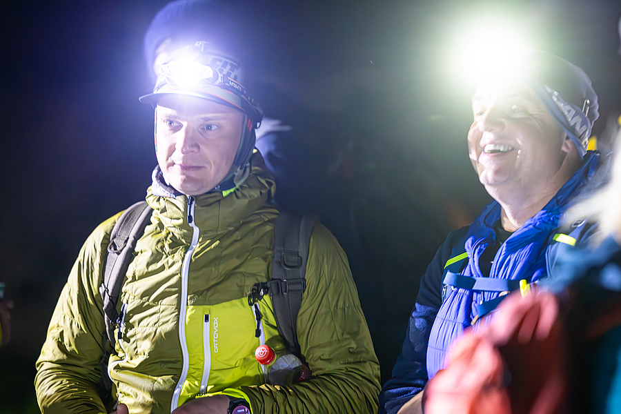 Gespräche und Stärkung am 4-Bergelauf 2024