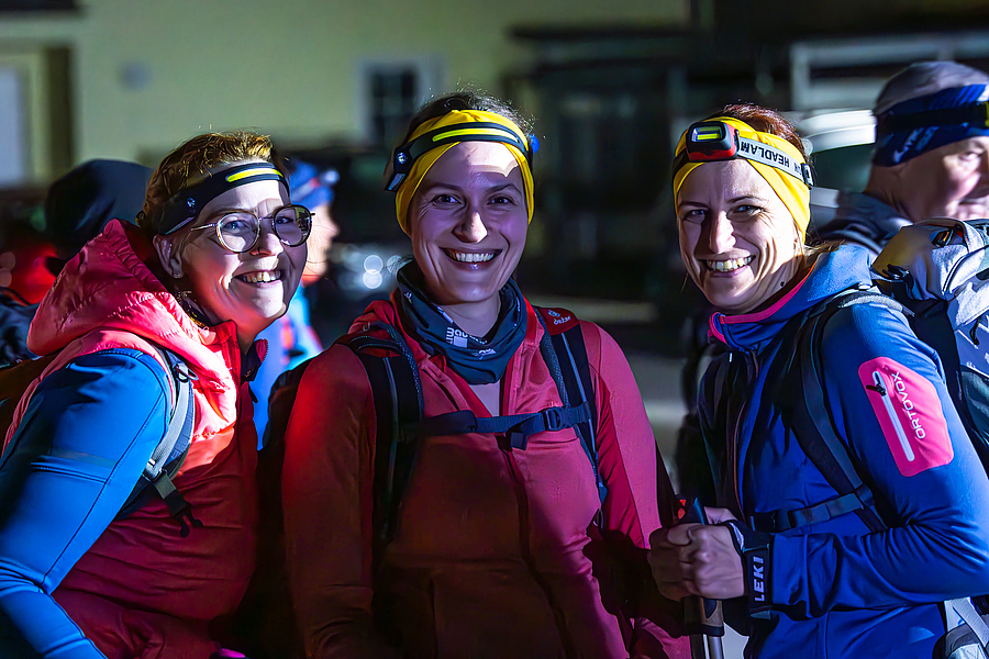 Gespräche und Stärkung am 4-Bergelauf 2024