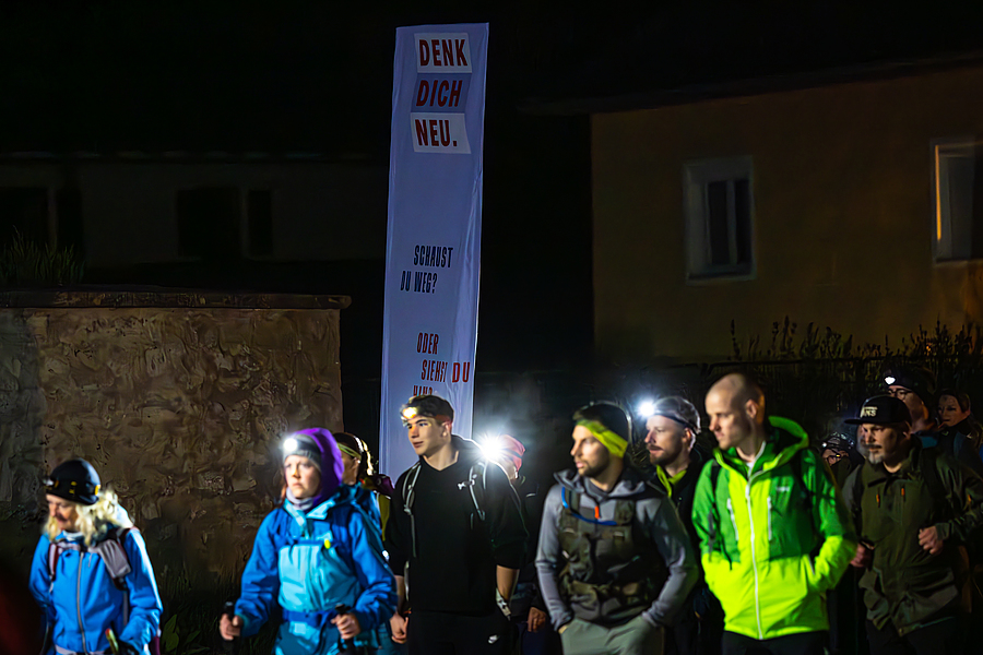 Gespräche und Stärkung am 4-Bergelauf 2024